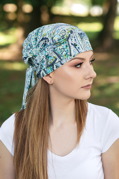 Lara turban na głowę  chusta ochrona przed słońcem także po chemioterapii na lato