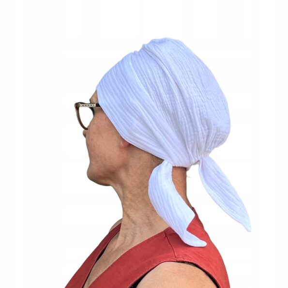 Turban chusta Tess na głowę ochrona przed słońcem także po chemioterapii