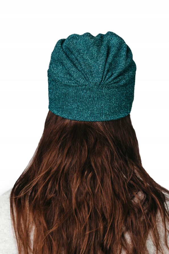 Turban Sara marszczona z dzianiny sweterkowej
