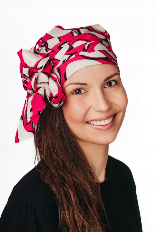 Lara turban na głowę  chusta ochrona przed słońcem także po chemioterapii na lato