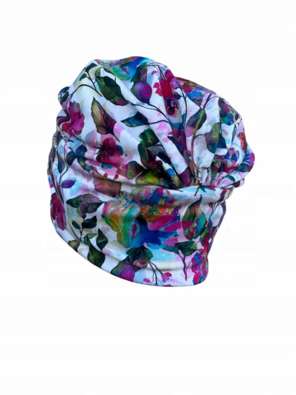 Turban Sara czapka marszczona z bawełny