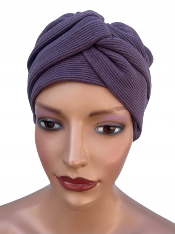Turban Sara czapka marszczona z bawełny