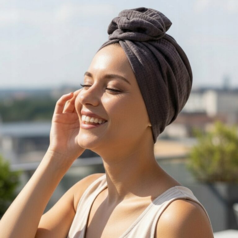 Turban Mussa 058 w odcieniu czekoladowym