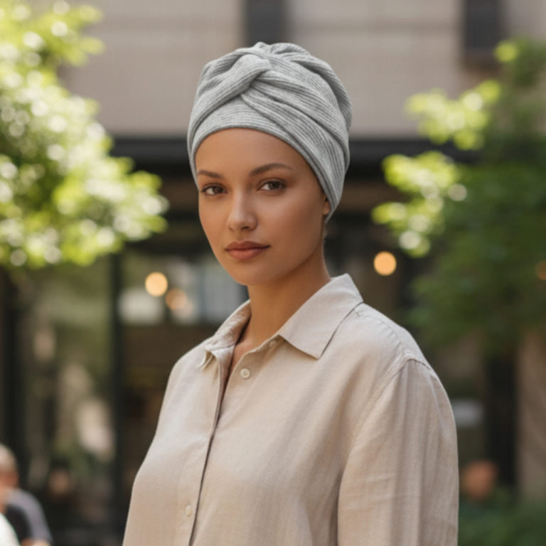 Sara prążek w odcieniu gołębim